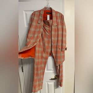 Womens Plaid Suit & Barely Bootcut Pants